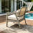Outdoor Acacia Wood Patio Club Chair-165968012