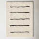 Mayer Striped Hand Knotted Wool Ivory/Black Area Rug