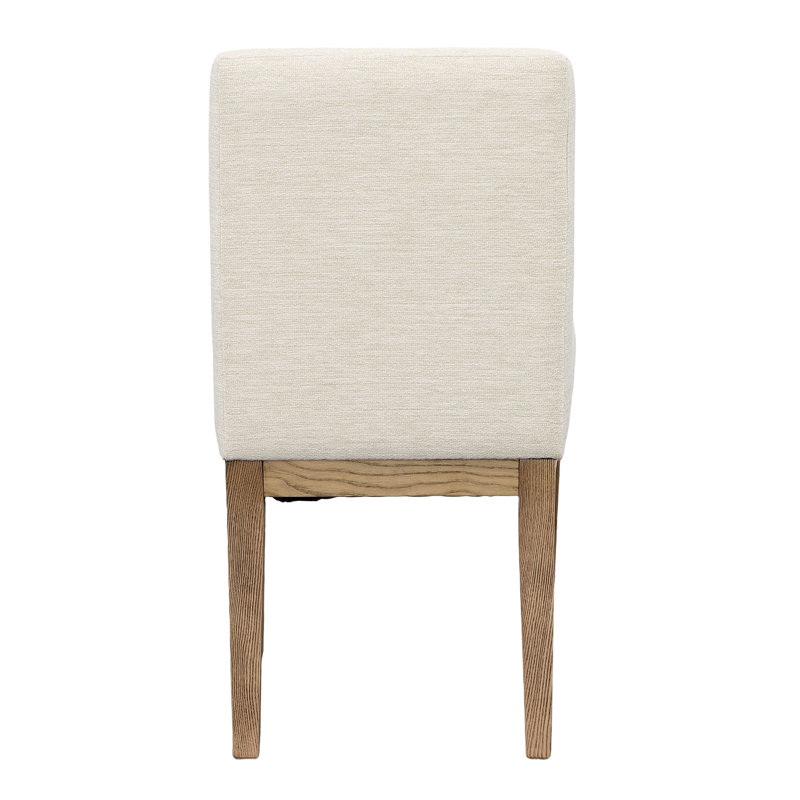 Weilan Polyester Upholstered Dining Chair, Olive, Cream