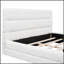 Élégant lit plateforme tapissier avec tête de lit en mousse et système de support à lattes durable, parfait pour les chambres à coucher modernes-1494818881
