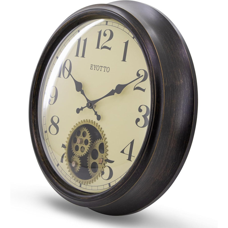 Horloge murale silencieuse 15 po Steampunk 
