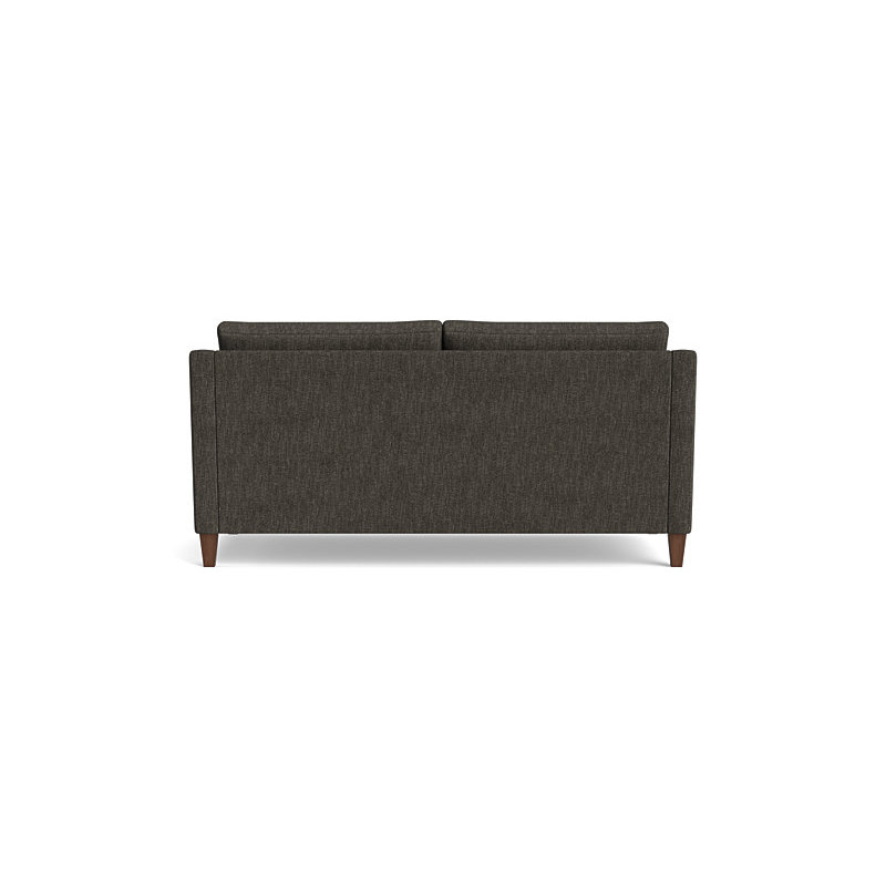 Vera Loveseat (70"), Walnut Finish (Angled), Performance Weave - Onyx