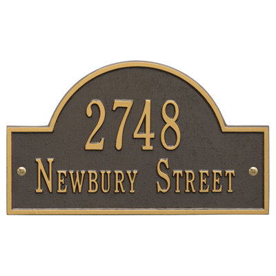 2-Line Wall Address Plaque