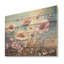 Divine cornflowers Blooming Field I - Art mural en bois champ de fleurs sur bois de pin naturel-1469232575