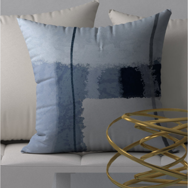 Housse de coussin décorative carrée en finesse épatant, H 18 po x l 18 po