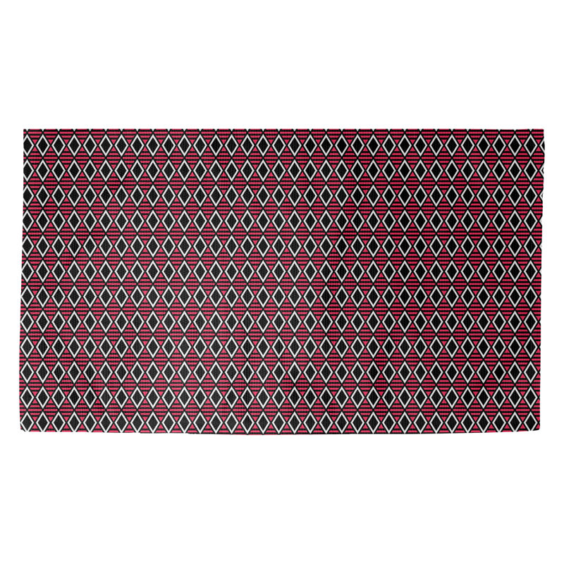 Paillasson dobby d’intérieur diamants géométriques Avicia, Rectangle 2 pi 1 1/2 po x 3 pi 6 po