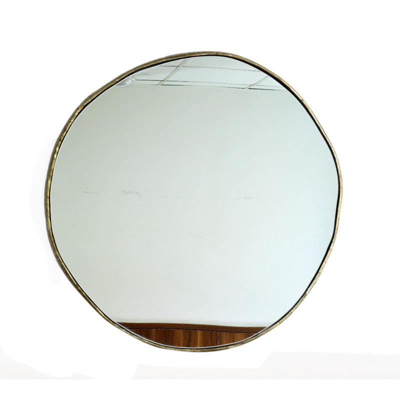 Metal Flat Wall Mirror, 24" x 24"