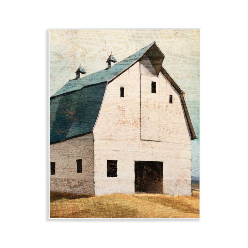 Rustic Big Barn Blue Wall Plaque, design by Susan Jill
