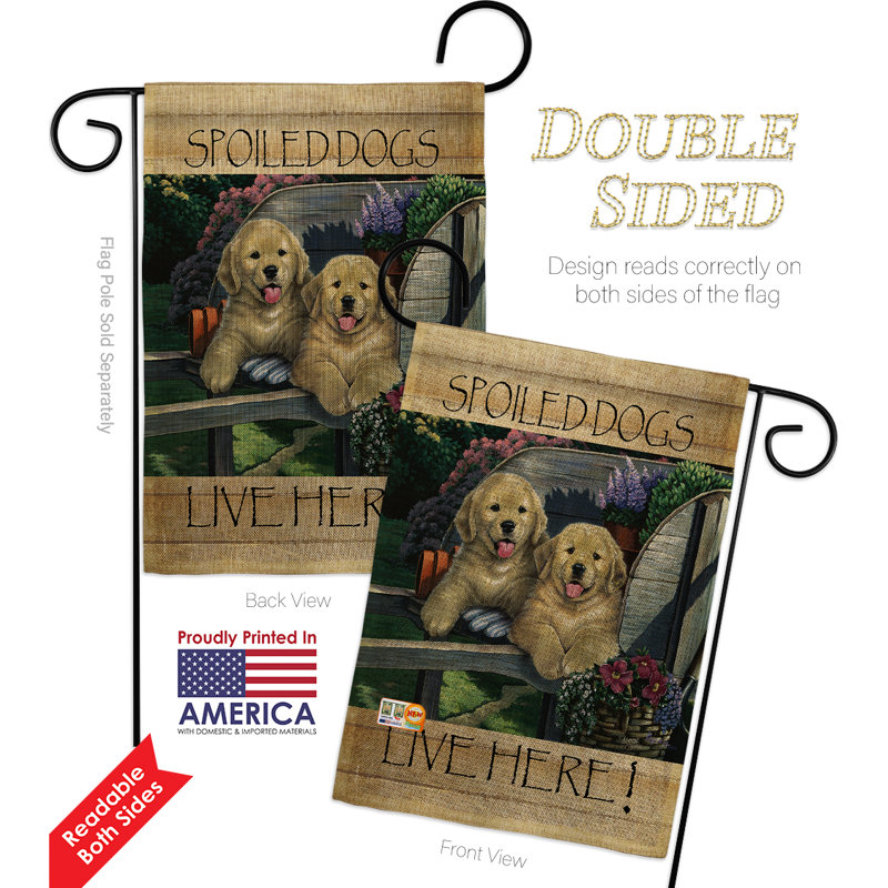 Double Sided 18.5'' H x 13'' W Burlap Garden Flag
