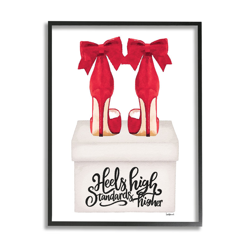Art à giclée encadrée par High Heels par Amanda Greenwood, Giclée encadrée noir minuit, H 14 po x l 11 po x P 1,5 po