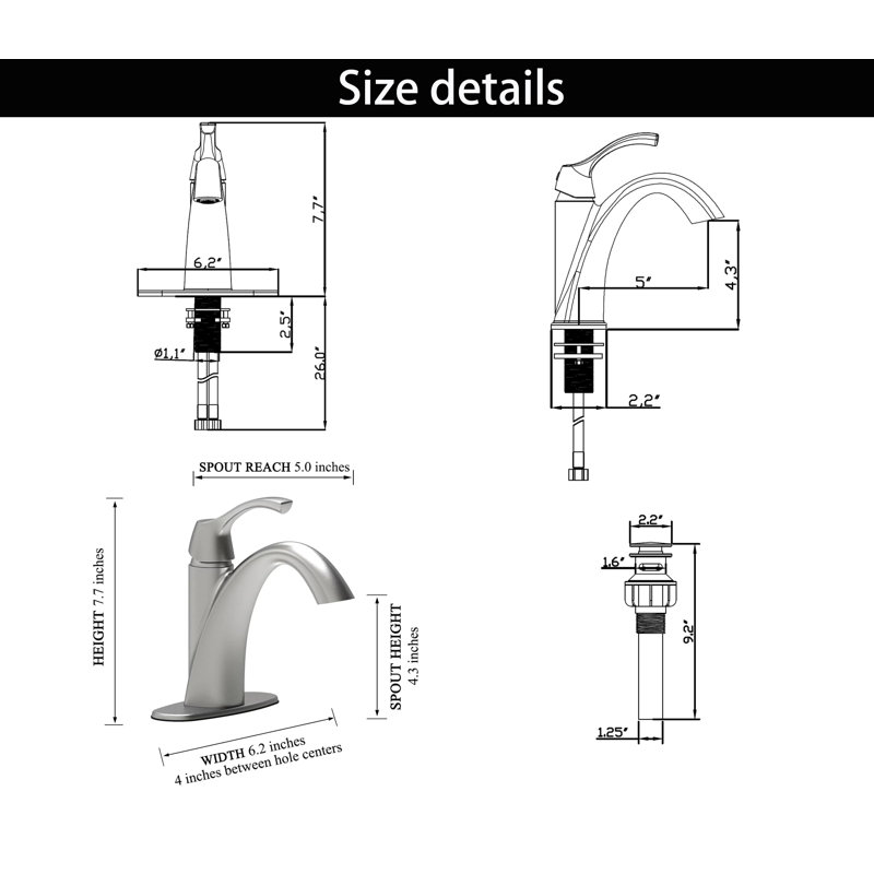 Special Faucet For The Washbasin, Chrome