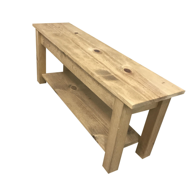 Della Solid Wood Storage Bench, 17" H x 66" W x 12" D