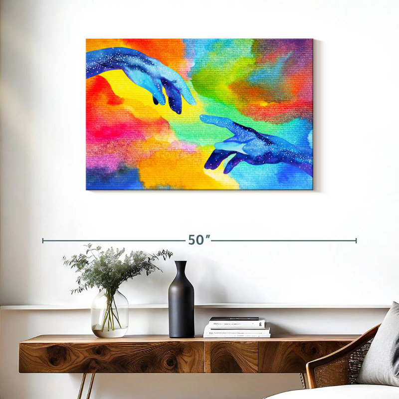 Keiraleigh Abstract Creation Hands, 24" H x 36" W