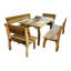 Ensemble de salle à manger 5 pièces Tifton Cedar-865099386-862315808