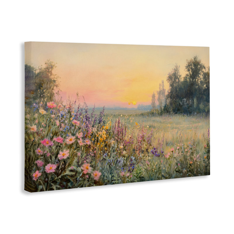 Toile Serene Twilight Meadow, design par Petal Prints Design, 30 x 45