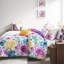Édredon simple / simple TG avec imprimé floral et traitement pour lit simple TG