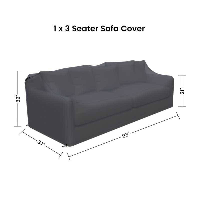 Crinela 92'' Wide Wood Patio Sofa Cover