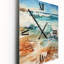 Beach Sandy Serenade IV - Horloge murale nautique et de plage surdimensionnée-99629276