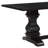 Rustic Espresso Rectangular Double Pedestal Dining Table
