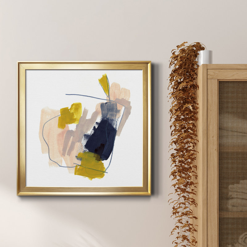 «Mosaic Boundary II» - Toile encadrée de qualité supérieure - prête à être accrochée, H 30,5 po x l 30,5 po x P 1,5 po