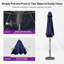 Parasol de table semi-automatique pour l'extérieur-781159003