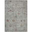 Tapis intérieur lavable floral gris et cuivre 9 pi x 12 pi