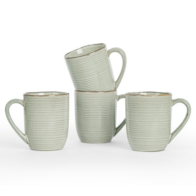 Fellows 4 Piece Stoneware Coffee Mug Set