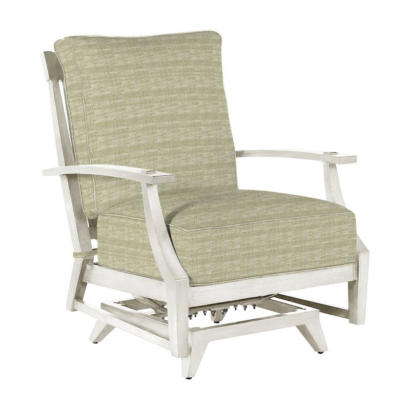 Croquet Patio Chair with Cushions, Welt, Oyster, Linen Navy