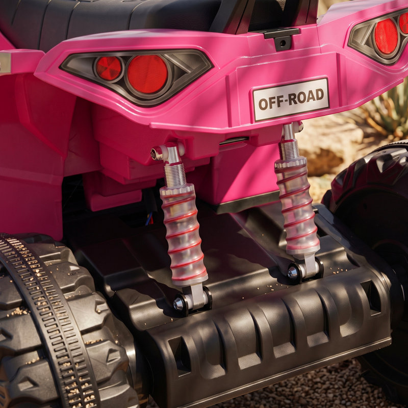 HOMCOM Battery Powered Ride On Toy, Pink