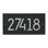 Rectangle Modern Personalized 1-Line Wall Address Plaque