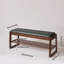 Banc de rangement en cuir Vegan