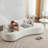 Castillon Modern Curved Upholstered Sofa with Pillows