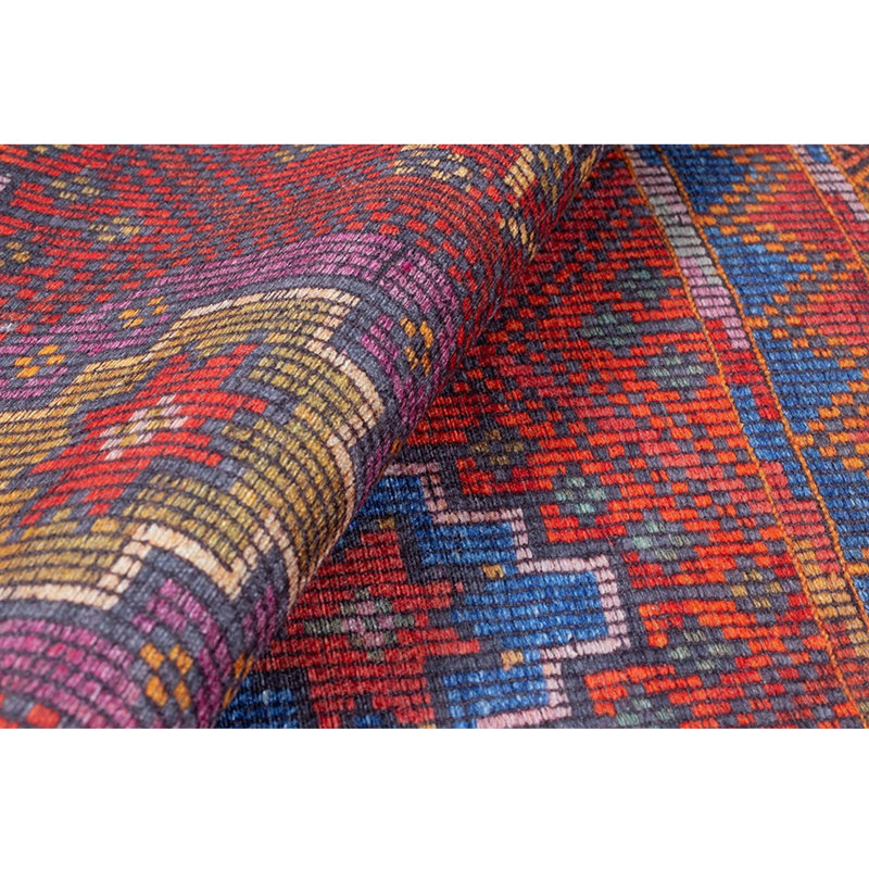 Tapis 100% polyester de qualité supérieure, 6,9 x 10,2 pi | 1850 g / m², hauteur de poils de 0,2 po | Polyester recyclé dessous | Lavable à la machine à 30 ° C | Conception douce, durable et écologique pour les espaces de vie modernes