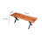 Metropole Solid Wood Bench