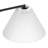 Arched Floor Lamp With Remote Control, Bulb Included And Pleated Fabric Shade