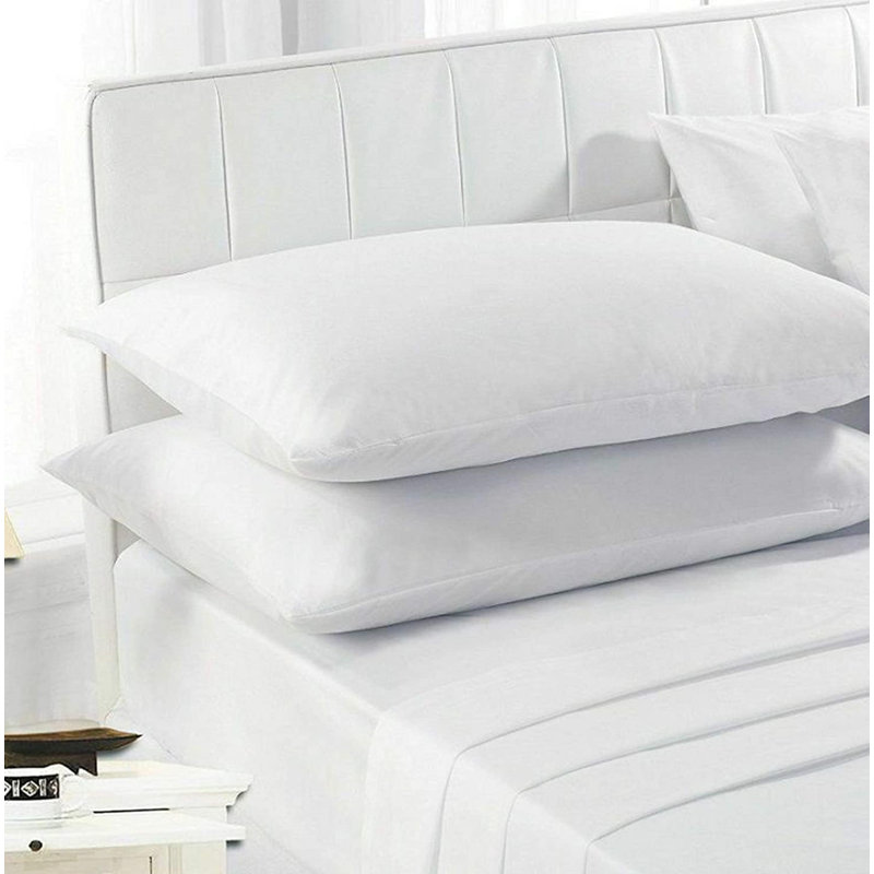 Deirdre 200 Thread Count Egyptian Certified Cotton Flat Sheet, Kingsize (5'), White