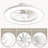 20” Modern Flush Mount Ceiling Fan with Light and Remote, Low Profile Bladeless Style Fan for Bedrooms and Small Spaces