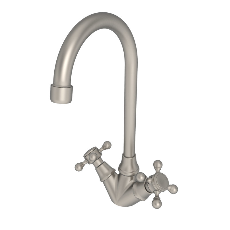Chesterfield Double Handle Bar Faucet, Antique Nickel