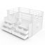 Lit simple mezzanine bas avec espaces de rangement multiples-748502525-748502527
