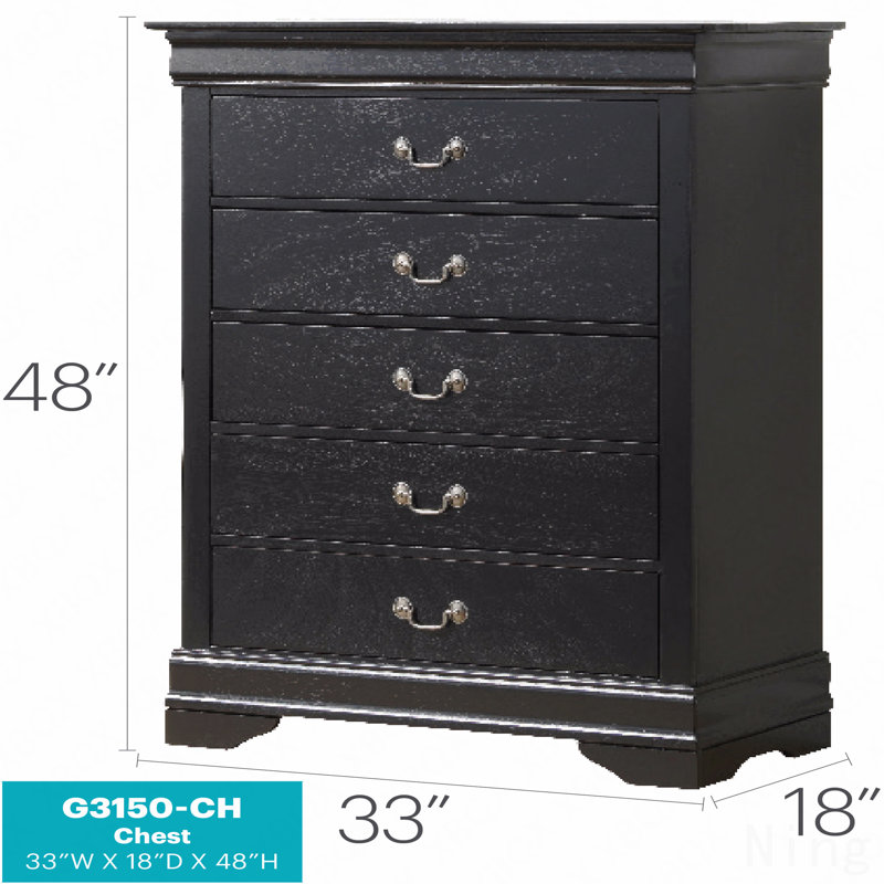 Commode de rangement traditionnelle, Black