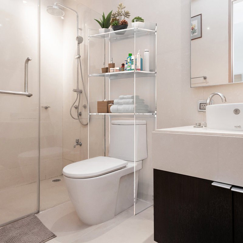 Angonita Plastic / Acrylic Freestanding Over The Toilet Storage