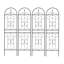 Ensemble de 2 treillis de jardin en métal 71 po x 19,7 po antirouille pour plantes grimpantes-1702831431