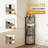 4-Tier 43.5" Corner Bookshelf, Open Shelves for Display and Storage-393970481