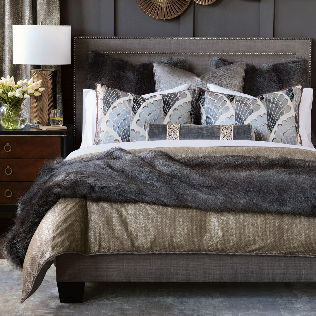 Indochine Traditional 100% Linen Duvet Cover Eastern Accents 