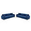 Ensemble canapé 2 pièces (bleu)