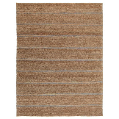 Tapis brun en jute tissé à la main Beamond