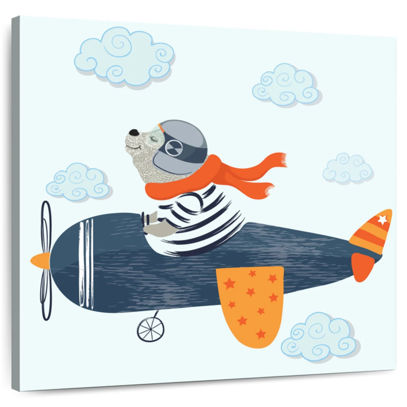 Ashelle Aviator Bear, 16" H x 16" W