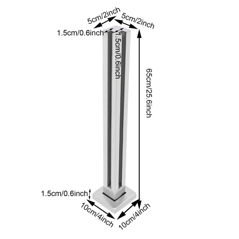 Escalier de balustrade en acier inoxydable pour balustrade (poteau d'angle)