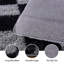 Tapis à carreaux noir et gris avec un envers antidérapant ultra-doux, adapté aux salons, aux chambres et aux chambres de bébé.-2030541856-2030541884