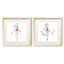 « Whimsy girl I », ensemble de 2 reproductions d’art encadrées sur papier